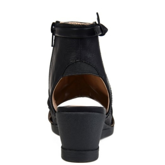 Syktkmx Black Open Toe Slouchy Backless Side Zipper Sandal Boots in Black SZ 9 - Picture 12 of 14